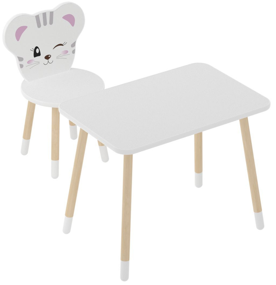 Набор детской (игровой) Мебели стол+ и стул Котенок #1