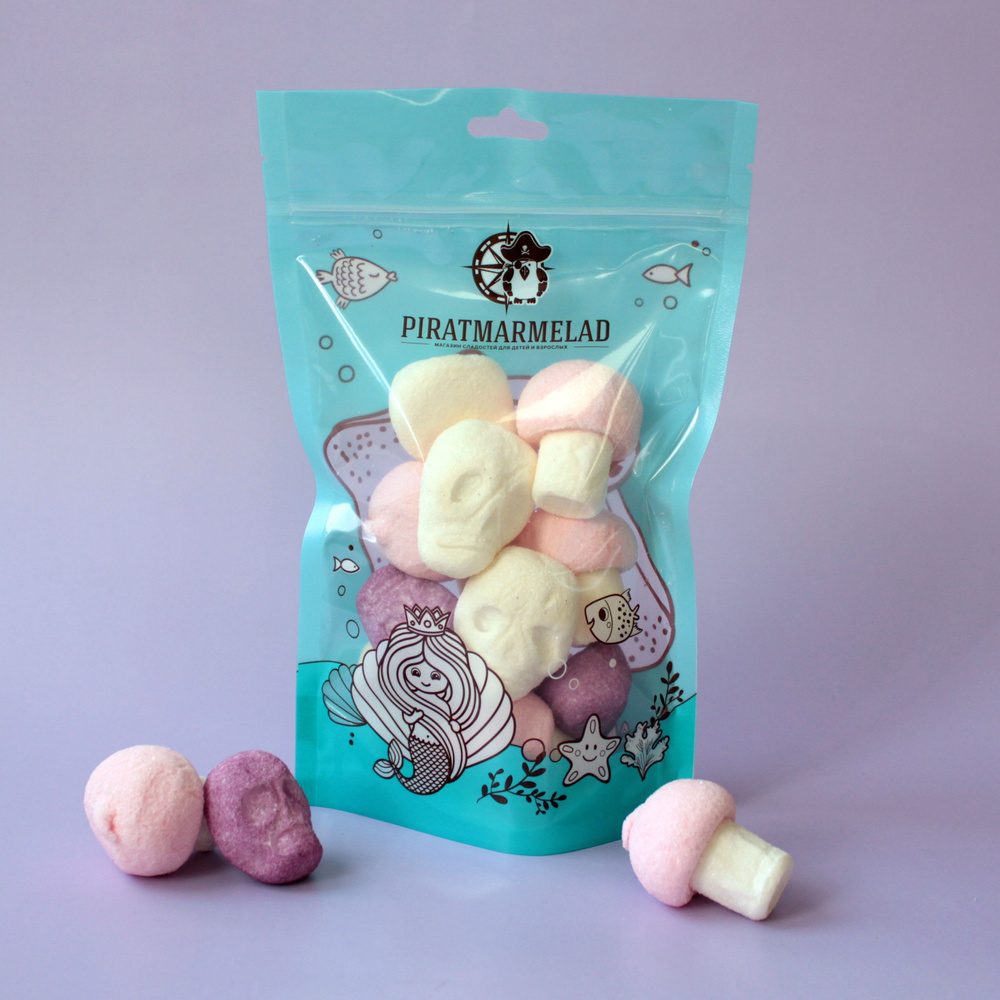Набор маршмеллоу Пират-Мармелад Черепа и грибочки, 125г - купить с ...