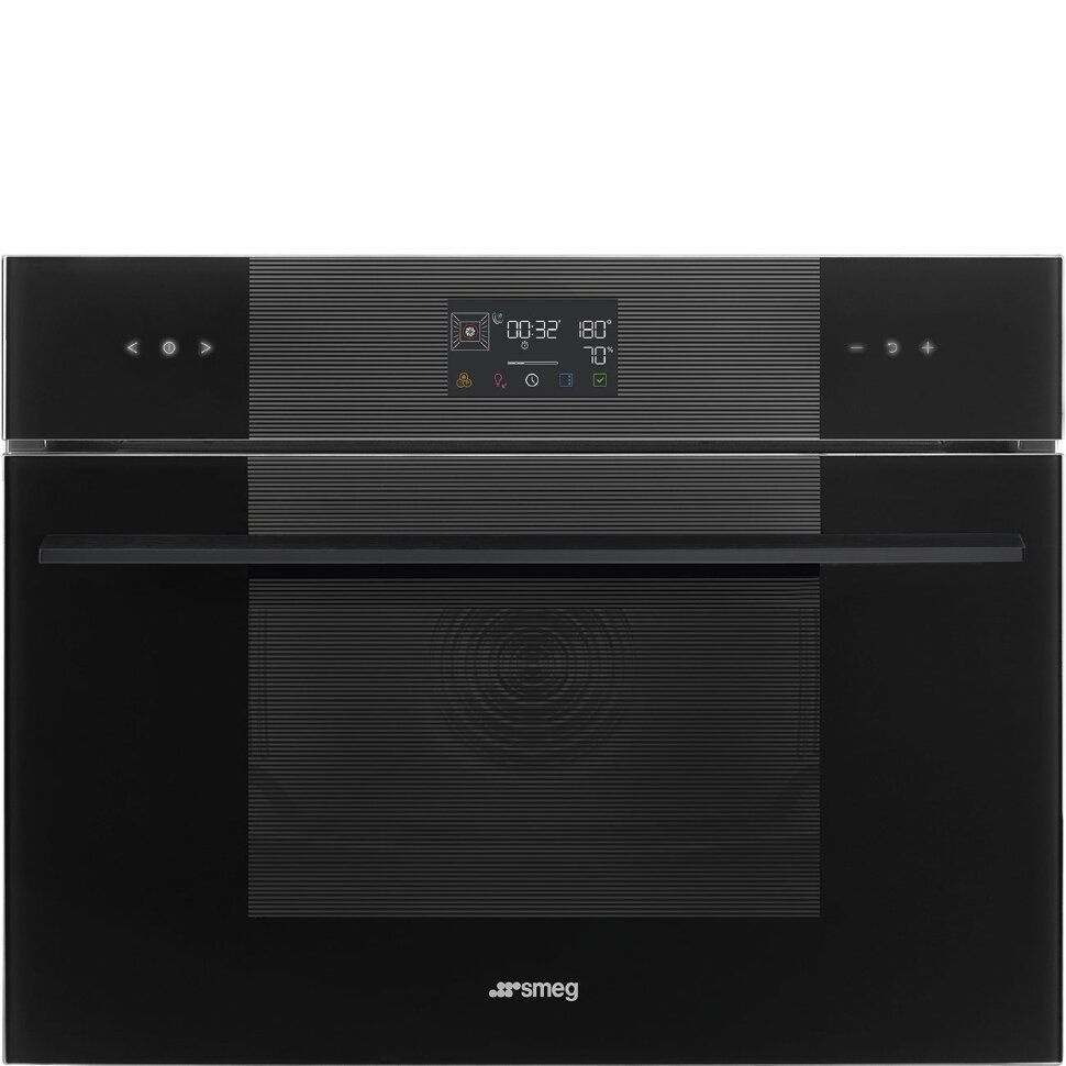 Встраиваемый духовой шкаф компактный с микроволновой печью Smeg SO4102S3B3  #1