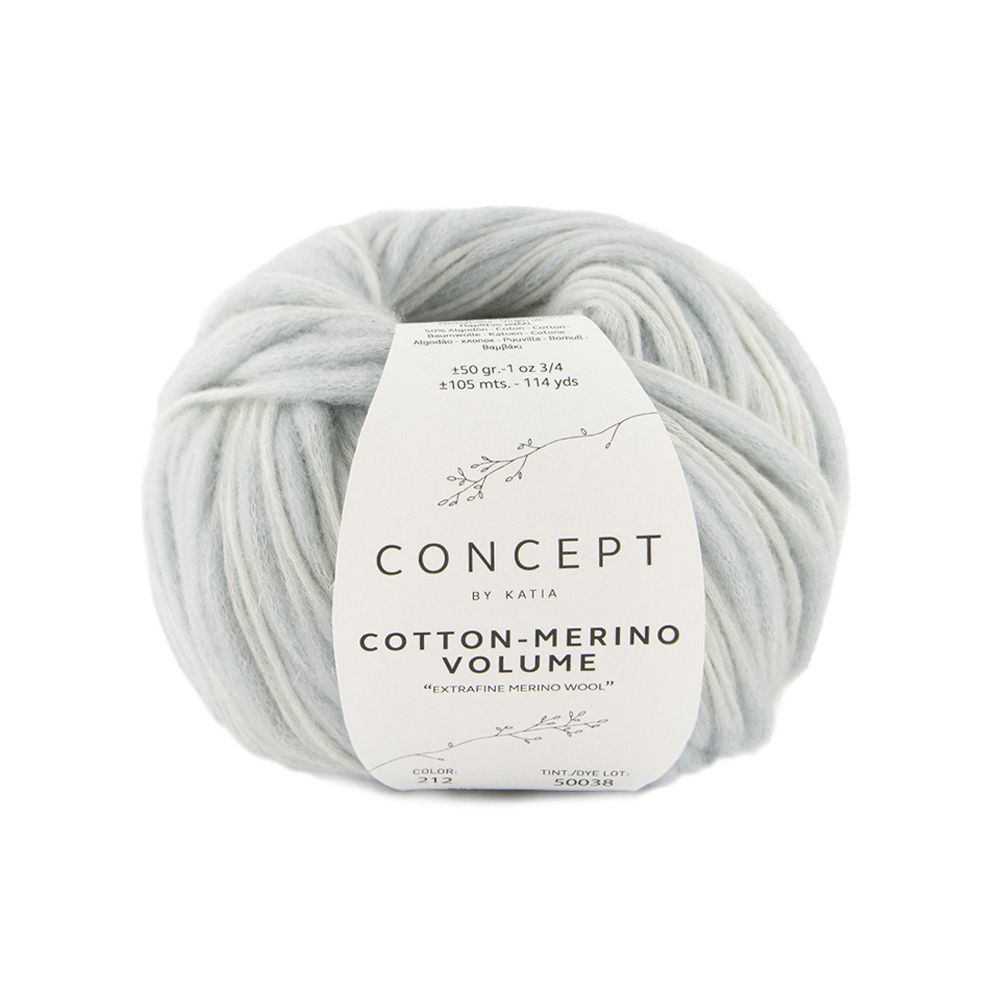 Пряжа для вязания Katia Concept COTTON MERINO VOLUME, 50 г #1