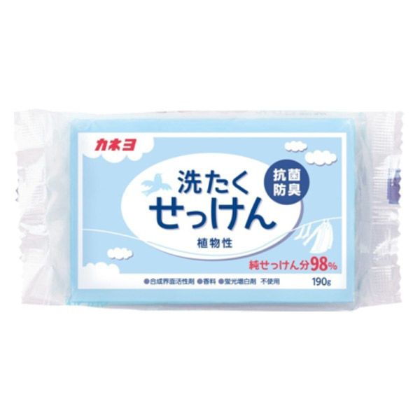 Kaneyo Мыло хозяйственное антибактериальное для удаления стойких пятен с одежды, 190 гр  #1