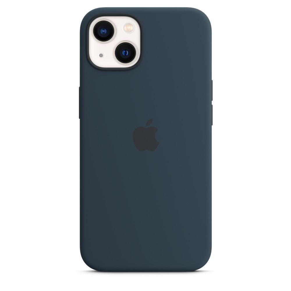 Чехол силиконовый Apple iPhone 13 Silicone Case with MagSafe Abyss Blue (Синий омут) MM293ZE/A  #1