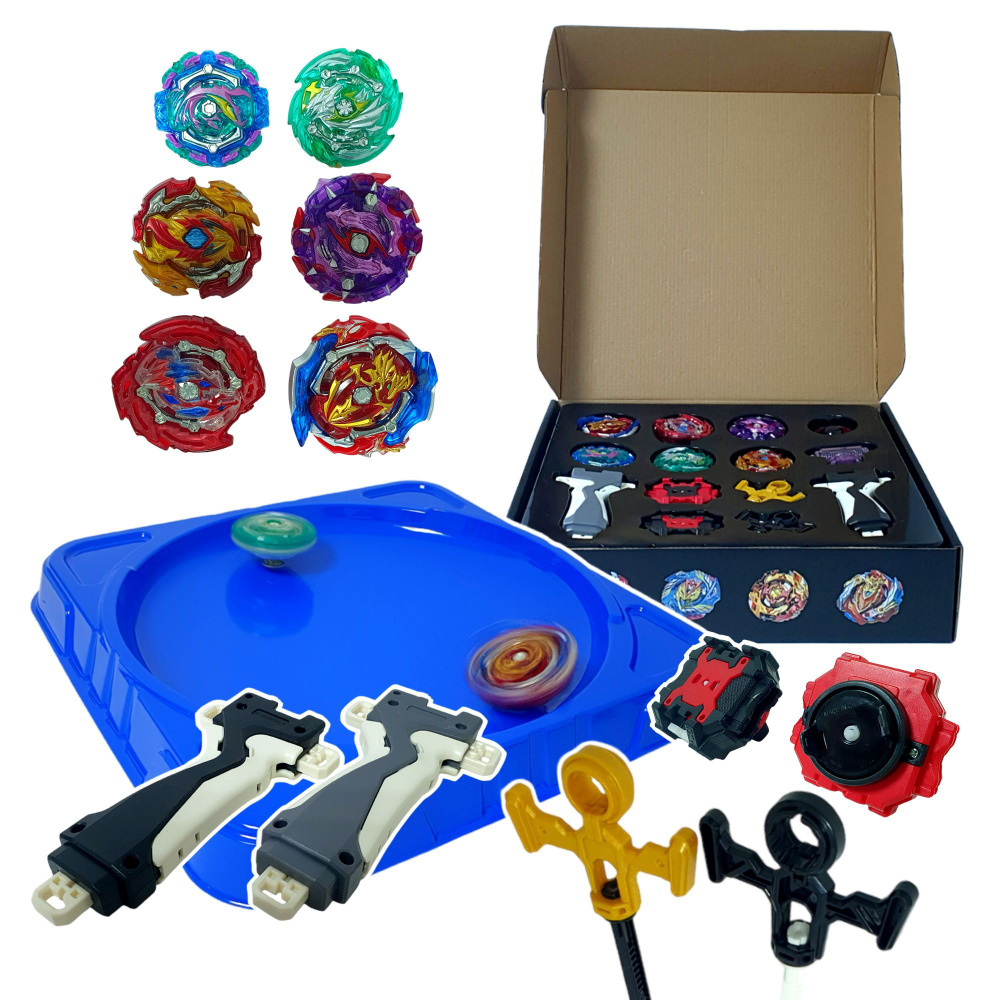 Игровой набор BEYBLADE Бейблэйд с ареной, 6 волчков в наборе - купить с  доставкой по выгодным ценам в интернет-магазине OZON (1076253463)