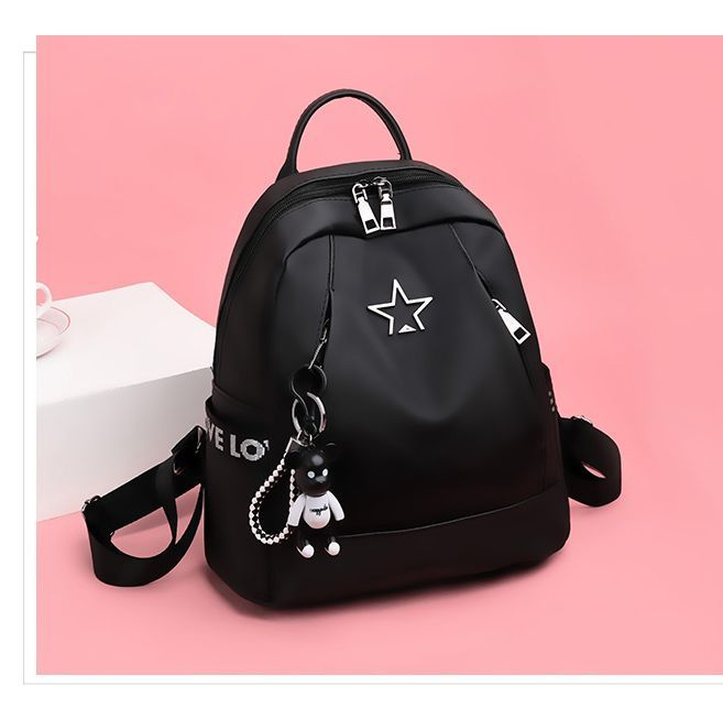 Рюкзак женский черный STAR / легкий и повседневный / сумка женская  #1