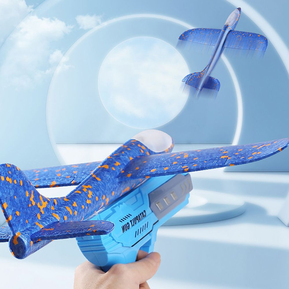 Летающая игрушка пенопластовый планер катапульта игрушка-самолет на ...