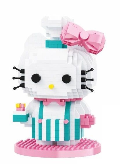 Конструктор 3D из миниблоков Balody LP Hello Kitty Котенок-повар 810 элементов - BA210547  #1