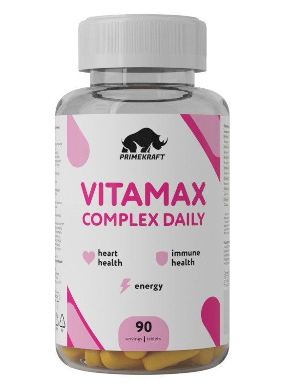 Витаминно-минеральный комплекс спортивный, 90 таб, PRIMEKRAFT VITAMAX Complex Daily, натуральные витамины #1