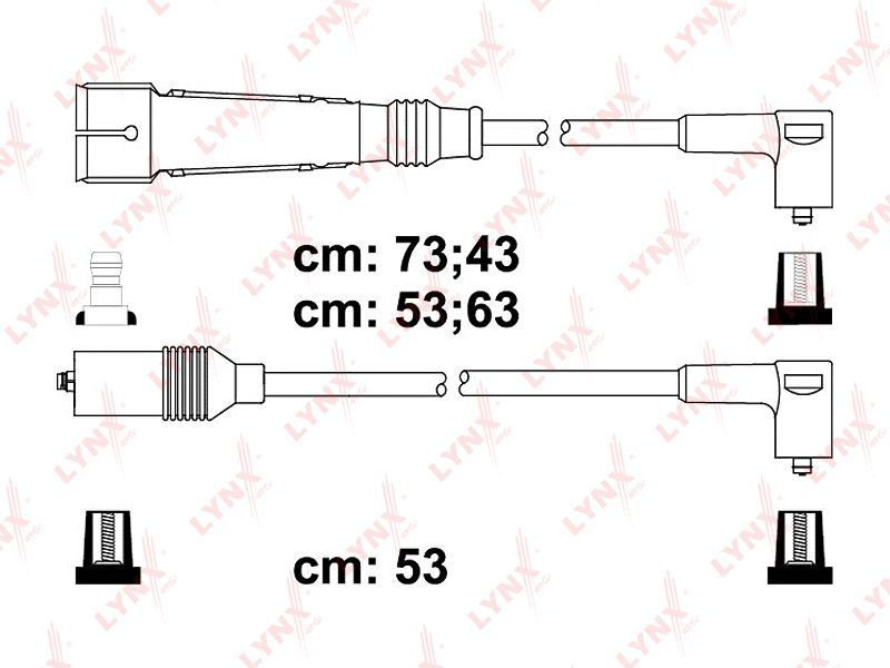 Провода высоковольтные, комплект (класс F) для SEAT, SKODA, VOLKSWAGEN / SPC8023  #1