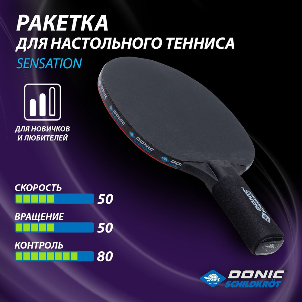 Ракетка для настольного тенниса Donic Sensation Line Level 500 #1