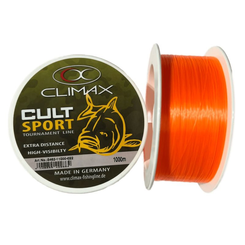 Леска Climax Cult Sport 1000m 0.30mm 8.3kg Orange #1