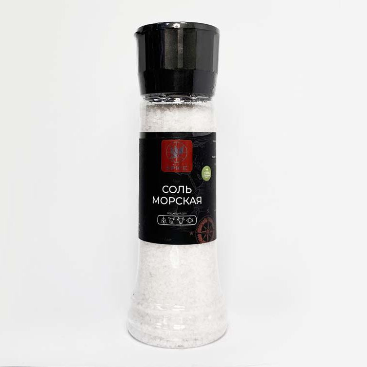 Соль Морская крупная Global Spice,360 г, Мельница большая многоразовая  #1
