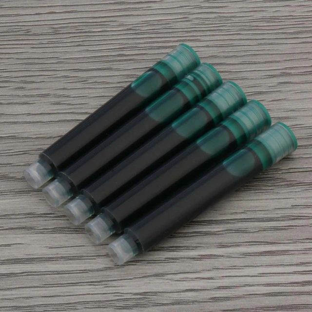 Зеленые картриджи для перьевой ручки 3,4 мм, 5 шт. #1