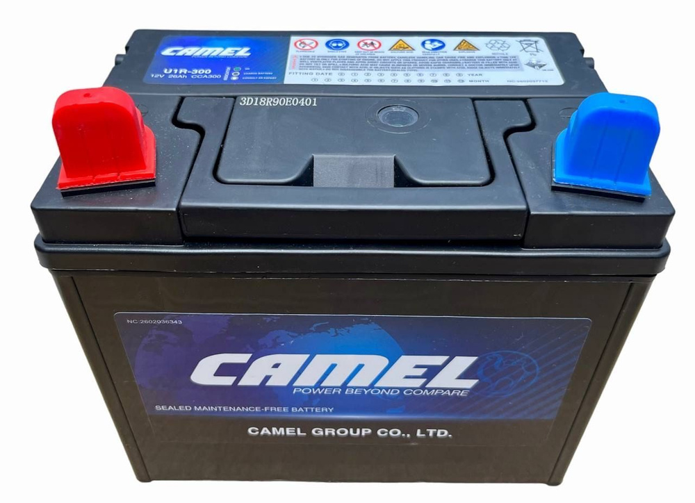 CAMEL Аккумулятор для мототехники, 26 А•ч, Прямая (+/-) полярность  #1