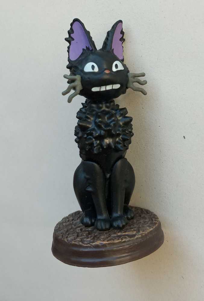 Черный кот Зизи (Джи-Джи). Фигурка персонажа аниме "Ведьмина служба доставки". Размер 6,5 см  #1