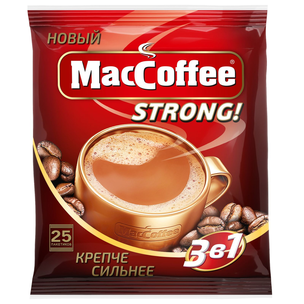 Кофейный напиток MacCoffee Стронг, 3 в 1, 25шт #1