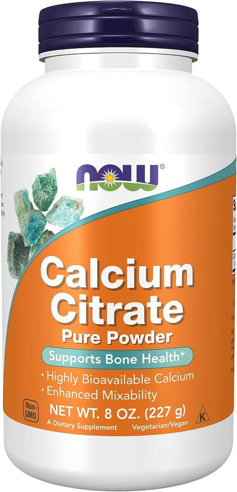 NOW Calcium Citrate Pure Powder 227 g (кальций цитрат в порошке) #1