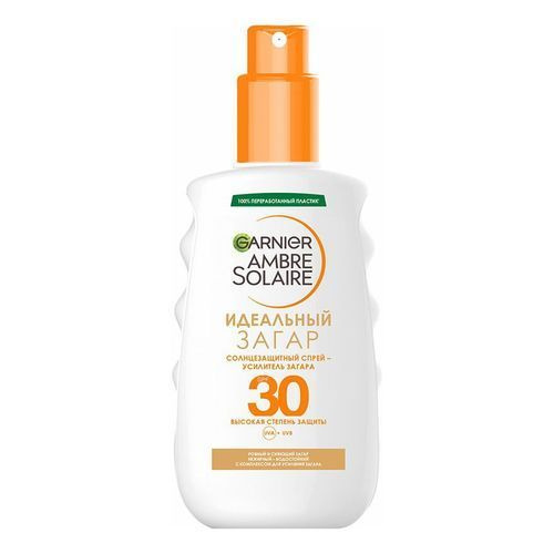 Солнцезащитный спрей Garnier Ambre Solaire Идеальный загар для тела SPF 30 200 мл  #1