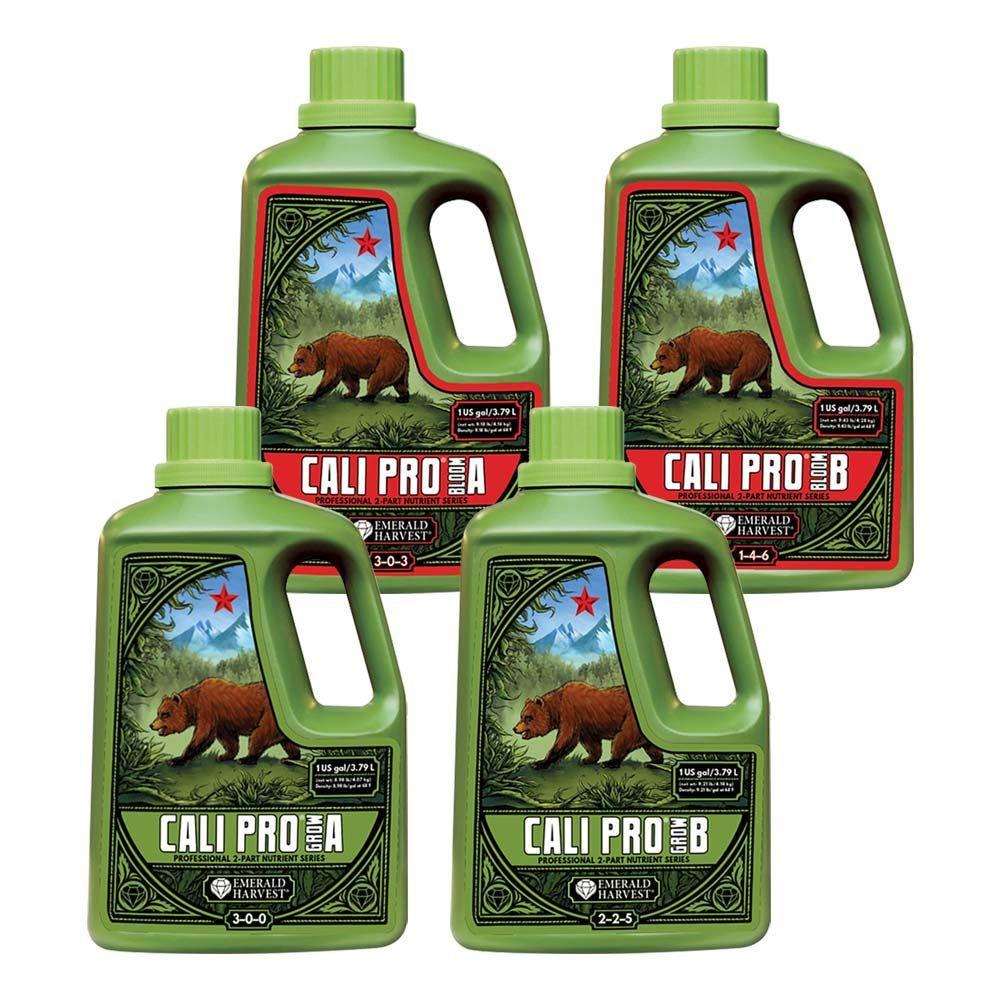 Комплект удобрений Emerald Harvest CALI PRO GROW A+B и BLOOM A+B по 950 mL #1