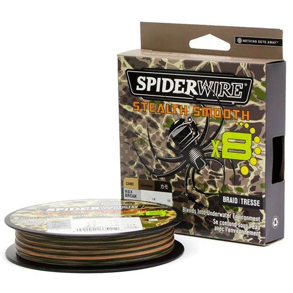 Плетеный шнур восьмижильный 0.33 мм Камуфляжный SpiderWire - Stealth Smooth x8 Camo 65 lb / 29.5 кг, #1