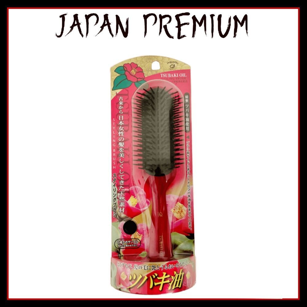 Ikemoto Расческа-щетка для укладки с маслом камелии японской, Tsubaki Oil Styling Hair Brush, 1 шт.  #1