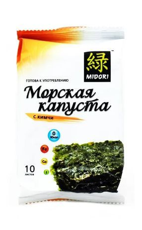 Чипсы нори Midori кимчи, 5г #1