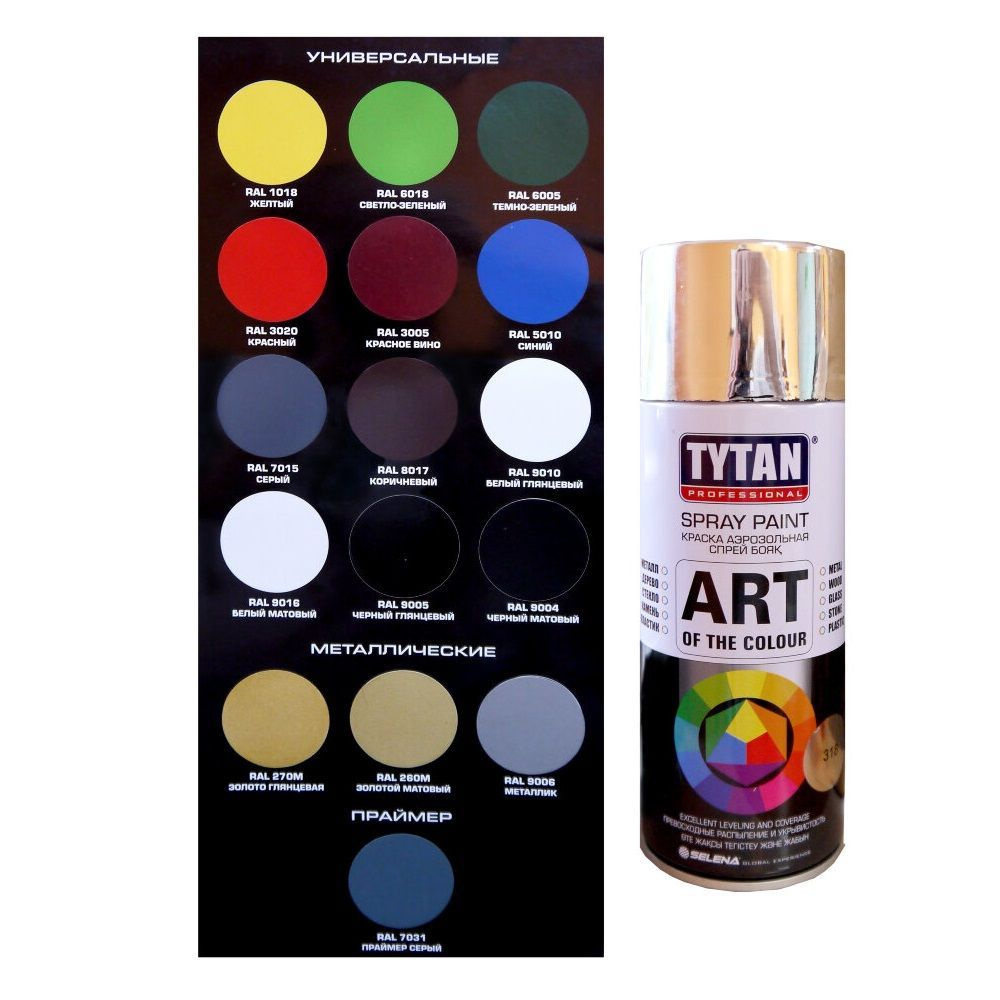 Краска аэрозольная акриловая Tytan Art of the Colour (400мл) ультрамарин RAL 5002  #1