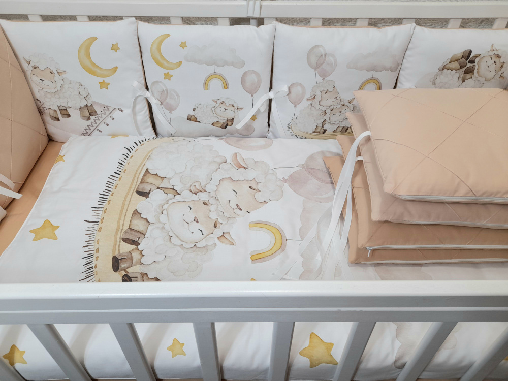 бортики в кроватку для новорожденных #1
