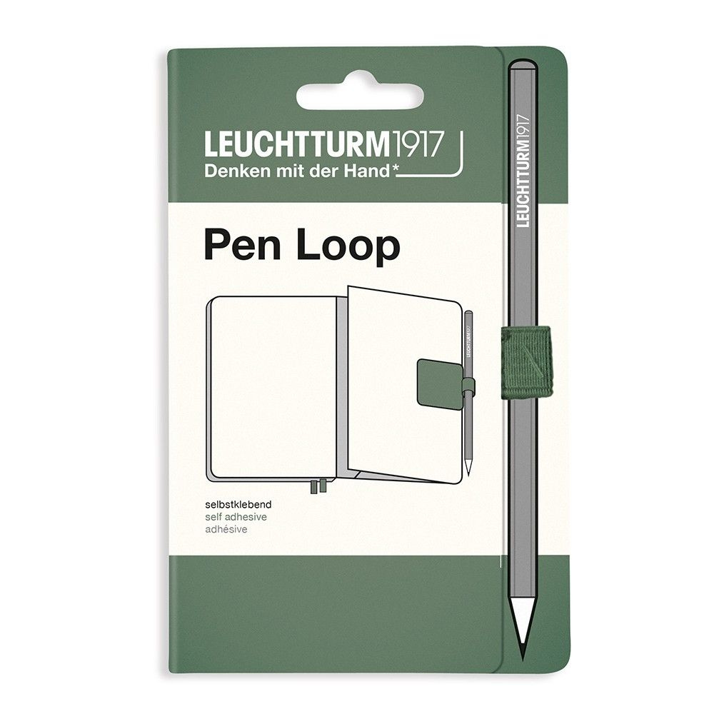 Петля самоклеящаяся "Pen Loop" для ручек на блокноты Leuchtturm1917, Оливковый  #1