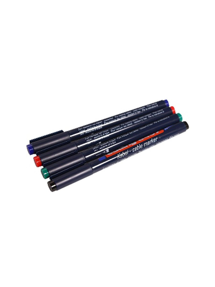 Набор маркеров 4S 0,3мм (для маркировки кабелей) набор: черный, красный, зеленый, синий Edding-8407  #1