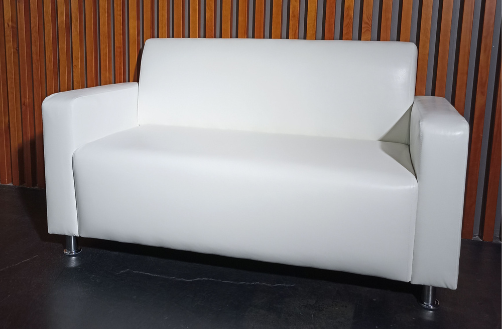 RONUM Прямой диван, механизм Нераскладной, 146х67х82 см,белый  #1