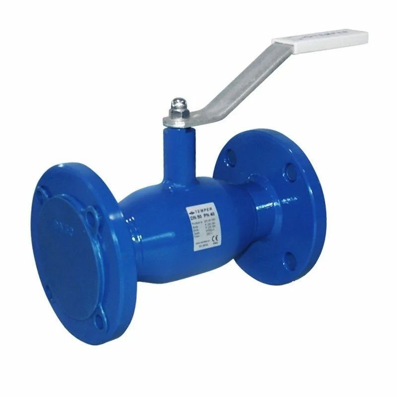 Кран шаровой стальной фланцевый ду 80 Ру16 рукоятка Temper, Кран ...