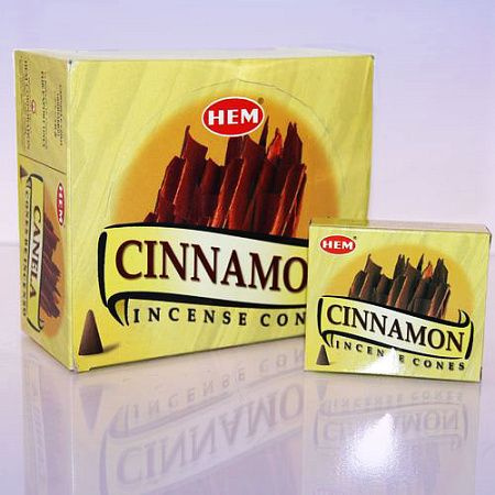 Благовония конусы HEM Cinnamon Корица уп-12шт #1