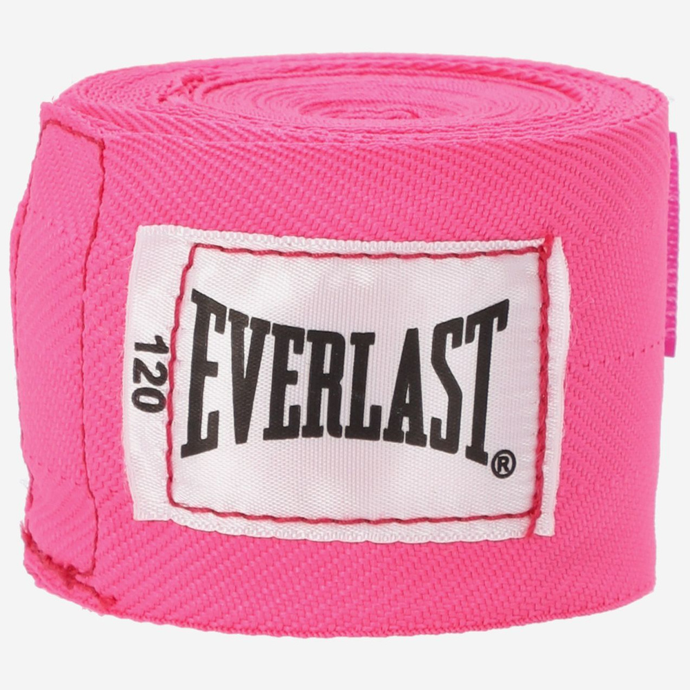 Бинты Everlast HAND WRAPS 3 m эластичные розовые #1