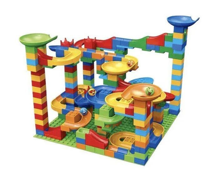 Конструктор развивающий с горками и шариками / Развивающий лабиринт для ...