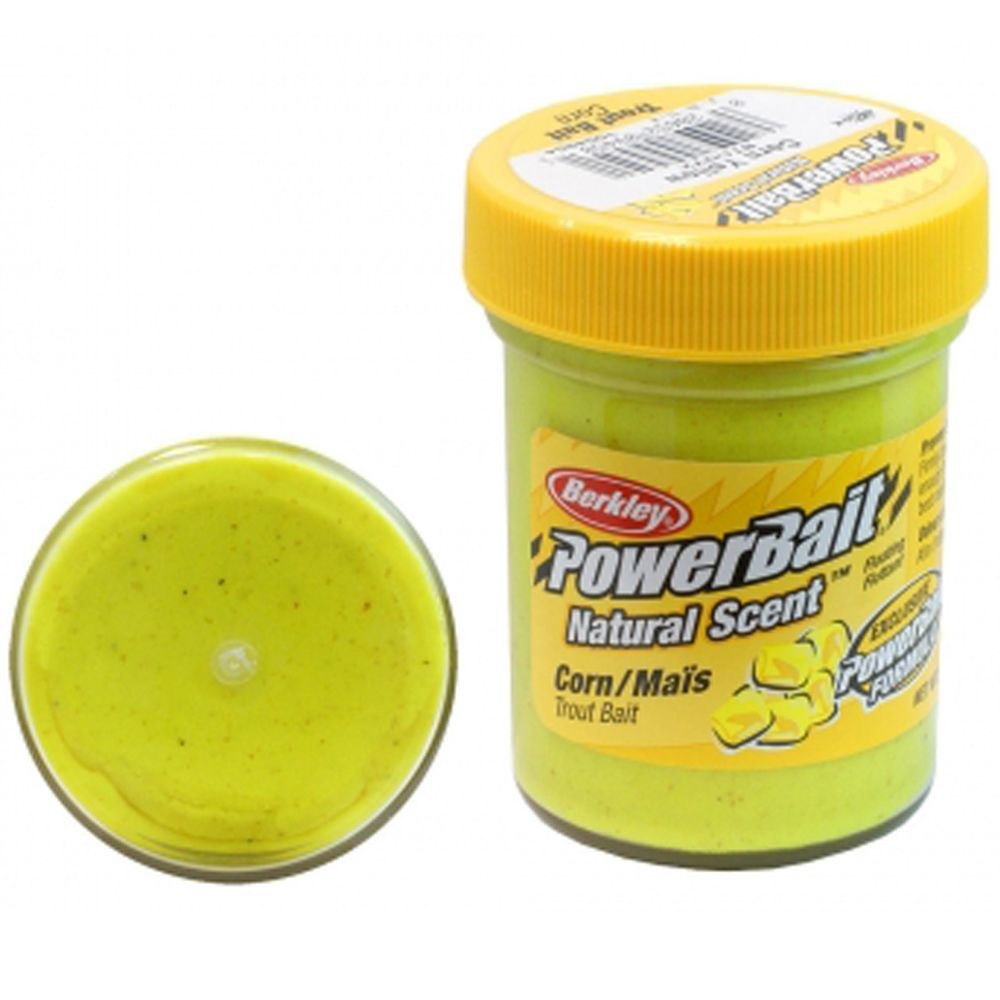 Паста форелевая Berkley PowerBait Natural Scent CORN Glitter 50gr 1152857 #1