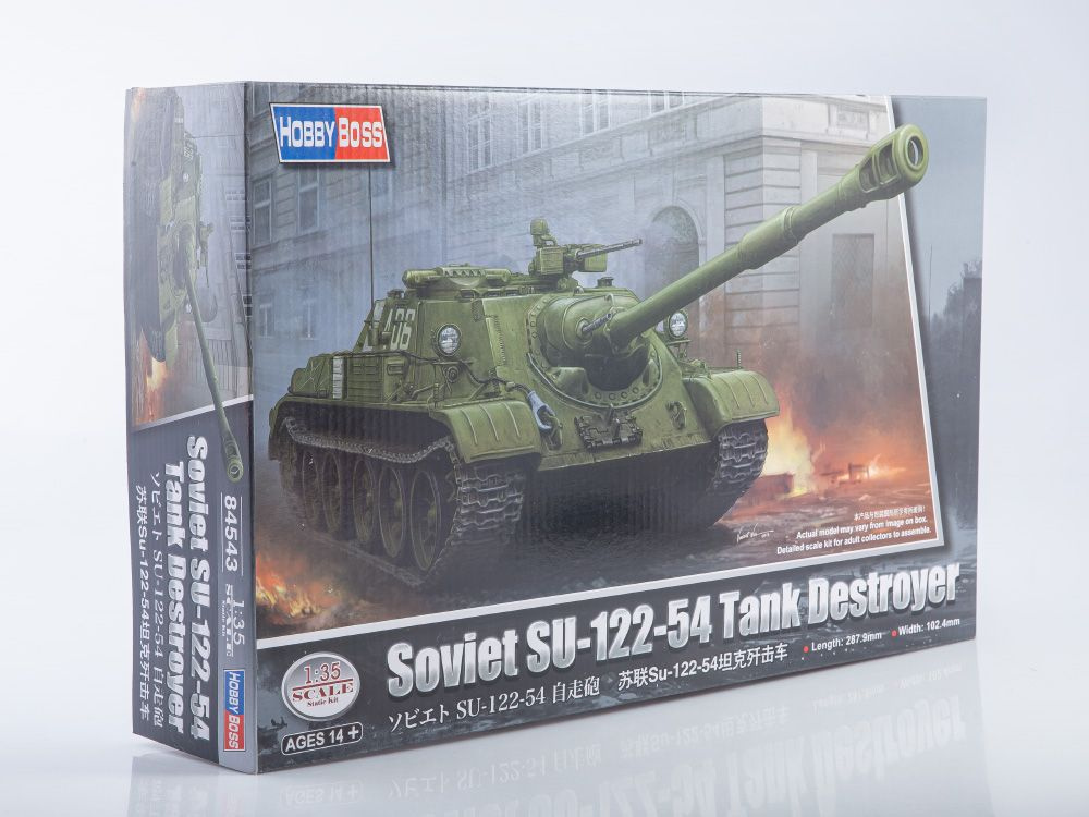 Сборная модель танка Hobby Boss Soviet SU-122-54 Tank Destroyer, масштаб 1/35  #1