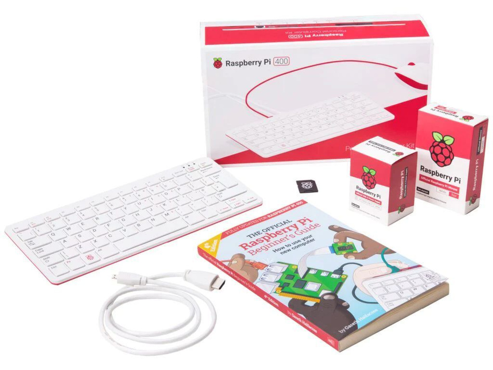 KIT Raspberry Pi 400 (полный комплект) / микрокомпьютер / пк / одноплатный компьютер в виде клавиатуры #1