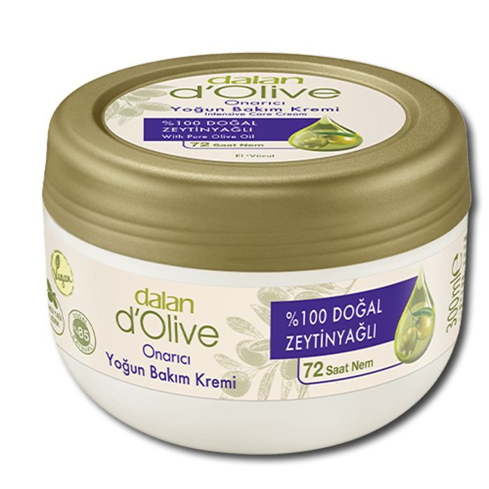 Dalan D'Olive - Интенсивный питательный крем для рук, лица и тела в банке с оливковым маслом, 150 мл. #1