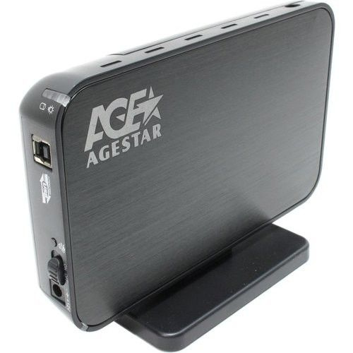 AgeStar 3UB3A8-6G Black Мобил рек, usb3.0 to 3,5hdd SATA алюминий #1