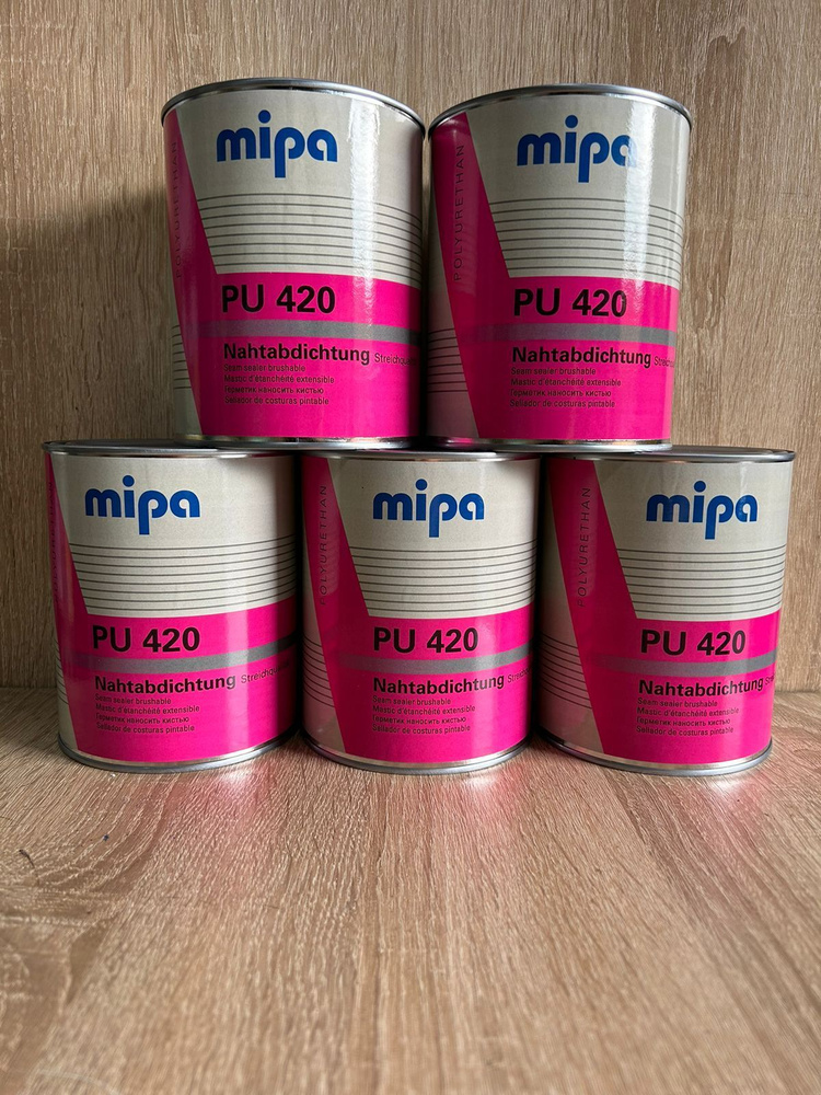 Герметик для нанесения кистью серый MIPA PU 420, 1кг #1
