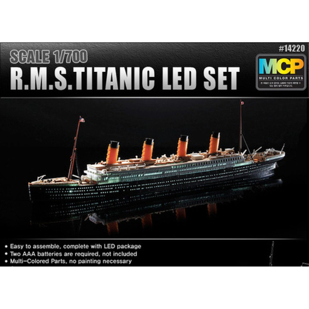 Academy сборная модель 14220 R.M.S. Titanic + LED SET 1:700 #1