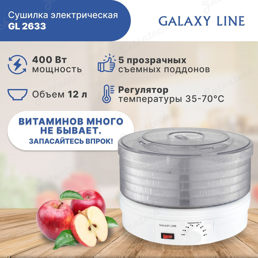 Сушилка электрическая Galaxy LINE GL 2633 (гл2633л) #1