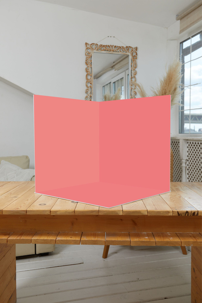 Нижстенд Фон для фото 48 см x 49 см, розовый #1