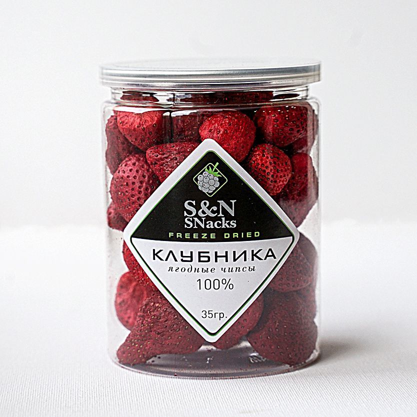 Клубника S&N Snacks сублимированная, целая ягода 35 г #1