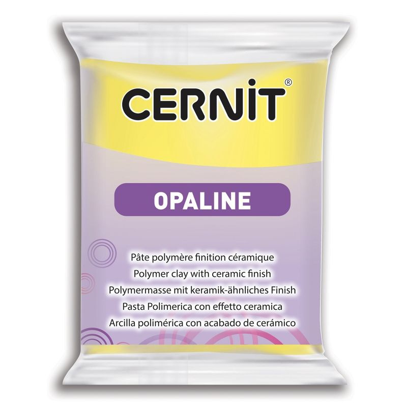 Полимерный моделин "Cernit Opaline" 56гр.желтый 717 #1