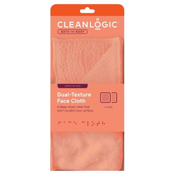 CLEANLOGIC / Двусторонняя мочалка-салфетка для очищения лица  #1