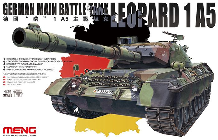 Сборная модель танка Meng Model Танк German main battle tank LEOPARD 1 A5, масштаб 1/35  #1