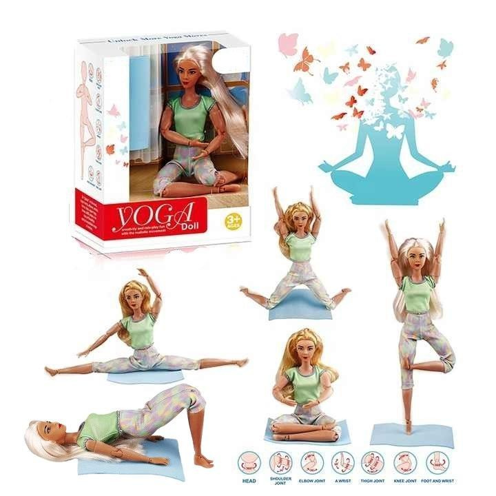 Спортивная Кукла-модель на йоге шарнирная для девочек #1