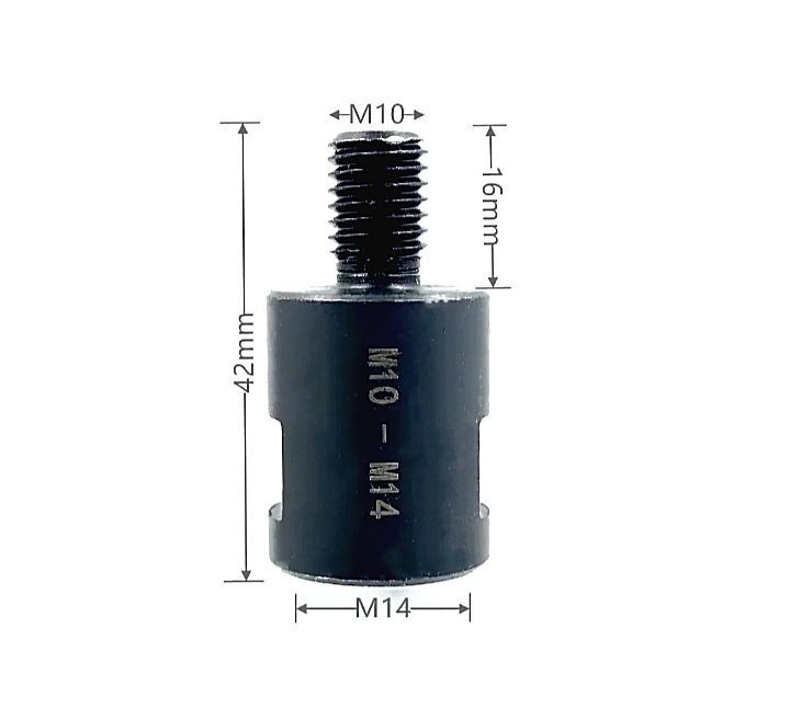 Переходник адаптер с М14 на М10 для ушм болгарки на рабочий шпиндель  #1