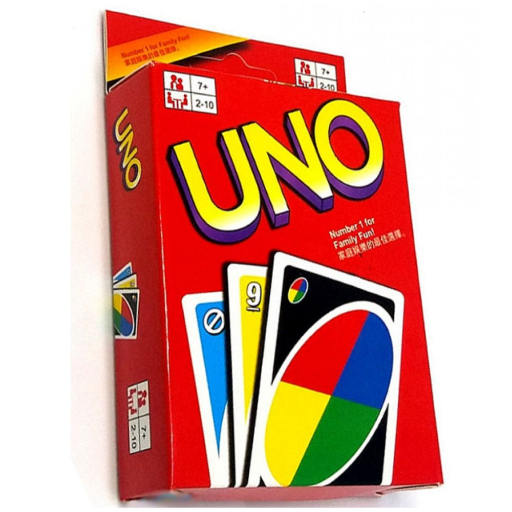 Uno Настольная карточная игра для детей и взрослых уно, 14 х 9,5 х 2 см, 0129Е  #1